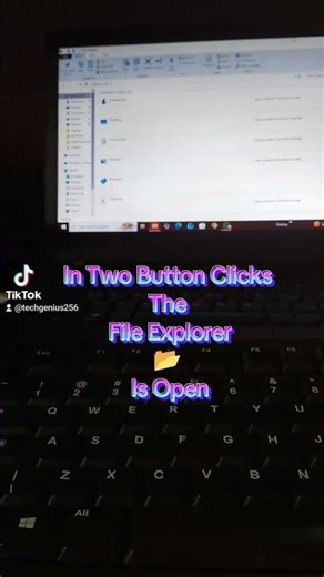 Shortcut For Opening The File Explorer Opening The File 📂 On Your Computer 💻💻 #techno #tech #compute