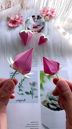 paper crafts creator on Instagram: "Simple and easy to learn origami tutorial If the strawberry is pink, would you still be willing to eat it. #origami #origamiart #art #handmade #paperart #paperfolding #paper #papercraft #origamipaper #papiroflexia #origamilove #diy #origamiartist #papercrafts #origamilovers #instaorigami #craft #origamiwork #d #design #creative #artist #paperartist #love #origamicrane #modularorigami #origamifun #paperfold #kusudama #origamicraft paper craft ideas"