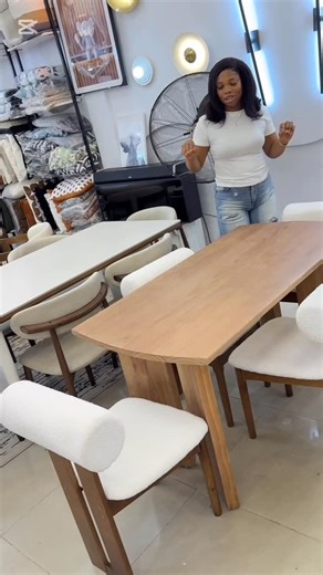 LAGOS INTERIOR VENDOR || ESTHER BADIDI on Instagram: "Clean lines. Warm wood. Timeless Nordic design. This solid wood designer table blends function and beauty, perfect as a family dining table, a sleek work surface, or a minimalist statement for modern homes and boutique stays. Price: 900,000 Available for pickup or delivery Address: Block A1 shop 209 and 210 HFP complex Abraham Adesanya Ajah, Lagos 𝐖𝐡𝐚𝐭𝐬𝐚𝐩𝐩: ‪09015989733‬, 08083654962 𝐊𝐢𝐧𝐝𝐥𝐲 𝐬𝐞𝐧𝐝 𝐚 𝐃𝐦 𝐨𝐫 𝐜𝐥𝐢𝐜𝐤 𝐭𝐡�
