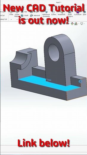 Learn Part Modeling Fast| SOLIDWORKS Part Tutorial #33 #Shorts