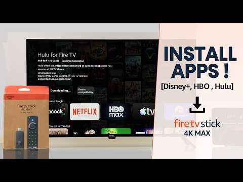 Fire TV Stick 4K Max: Install Apps! [Streaming Apps Like Disney+, HBO , Hulu]