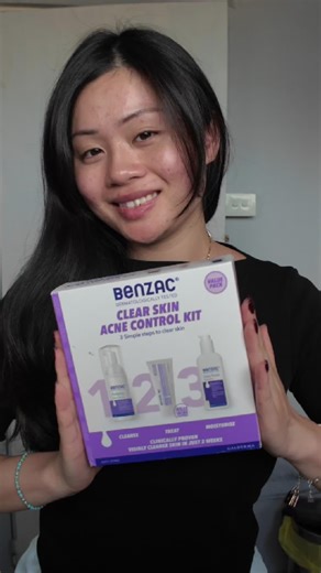 Benzac Clear Skin Acne Control Kit: 3-Step Routine