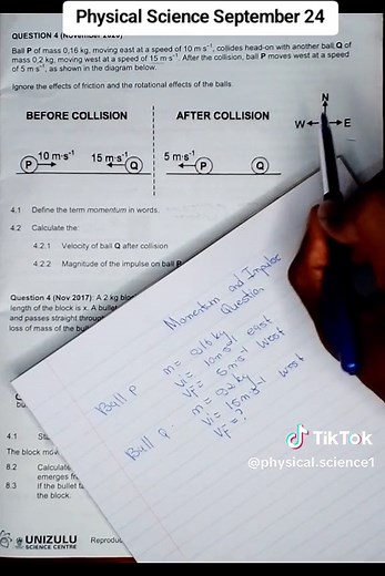 Physical Science September 2024 Questions and Answers