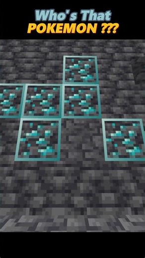 Diamonds are new Pokemon 🤩 #minecraft #mojang #diamond #pokemon