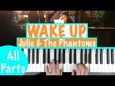 How to play WAKE UP - Julie And The Phantoms Piano Chords Accompaniment Tutorial