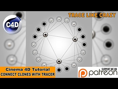 Connect Cloner with Tracer (Cinema 4D Tutorial)