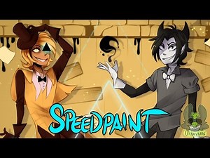 | SPEEDPAINT | Bill Cipher & Bendy | Gravity Falls & BATIM |