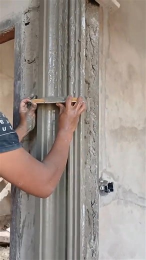 Proses acian relief list bingkai gerbang dalam rumah #art #realestate | Hedi Prima