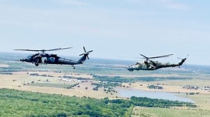 New HH-60W Rescue Helicopter Had Its First Dogfight With An Mi-24 Hind