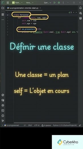 Introduction à la POO en Python #Python #Programmation #Code #programming #Coding #dev #tech