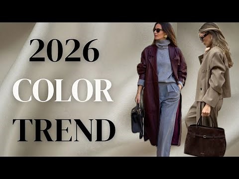 2026 Color Trends You NEED to Try ! | Chic & Elegant Combinations