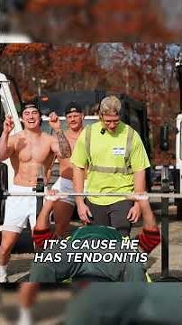 Garbage Man vs Bodybuilders - Bench Competition