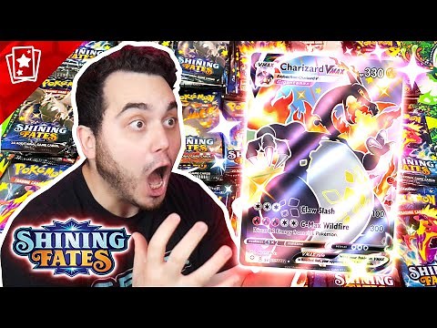 Opening SHINING FATES Pokemon Cards until I pull SHINY CHARIZARD (100 Packs)