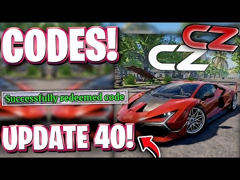 ⚡[UPDATE 40] ROBLOX CAR ZONE CODES | UPDATE 40 CODES FOR CAR ZONE!