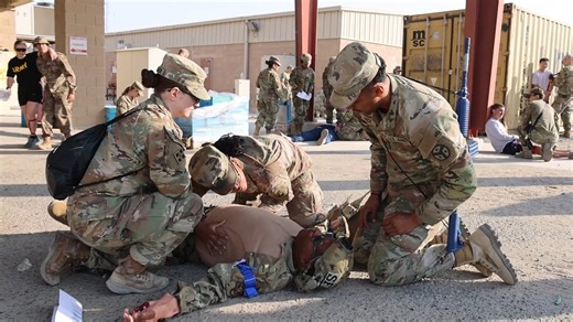 US Air Forces Central on Instagram: "@usarmy and @usairforce medics came together during Capable Cavalier, a joint exercise in the @uscentcom AOR, to sharpen life-saving skills and seamless coordination. Through Critical Care Air Transport Team training, Tactical Combat Casualty Care, rotary-wing patient movement, and transition to C-130 aeromedical evacuation, teams strengthened the ability to move the critically injured with speed and precision. Interoperability isn’t optional — it’s essential