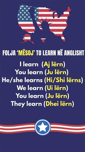 Folja ‘Mësoj’ në Anglisht