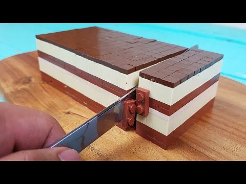Lego Chocolate Oreo | Lego In Real Life | Stop Motion Cooking & ASMR