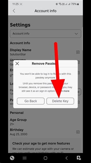 How to Delete Passkey on Roblox | Remove Your Roblox Passkey on Mobile #RemoveRobloxPasskey