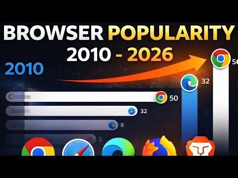 Top Web Browsers Ranking 2010–2026 | USA Data Visualization