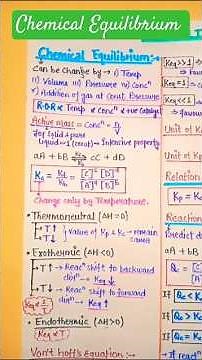 Chemical Equilibrium one shot || formula sheet || Class 11 || Chemistry || NEET | JEE |#neet #mbbs