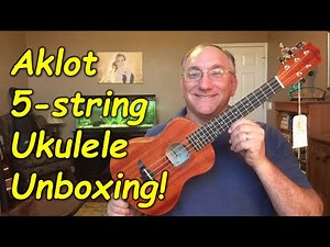 Aklot 5-string mahogany tenor ukulele unboxing!