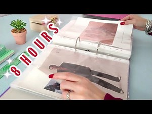 ASMR 8 HOURS of Plastic Sheet Protector Sounds ✨ Fall Asleep • No Talking