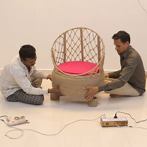 1.1M views · 3.7K reactions | Homemade chair making - using jute #fun #decor #jute #crafts #chair #diy | Hetal's Art - Creation | Facebook