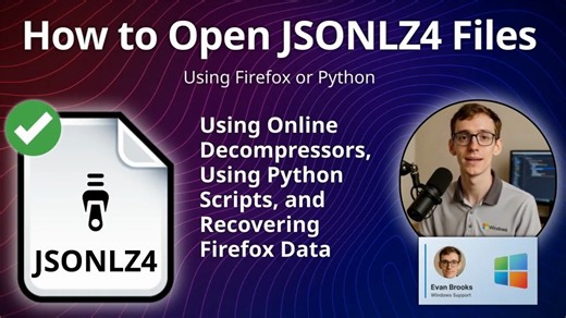 JSONLZ4 Files: How to Decompress Firefox LZ4 JSON Files