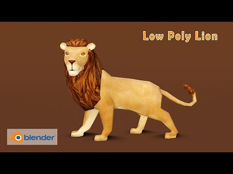 Low Poly Lion Modeling In Blender 2.92