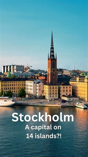 A capital on 14 islands?! 🇸🇪 #stockholm #sweden #history #culture #city #travel #explore #viral
