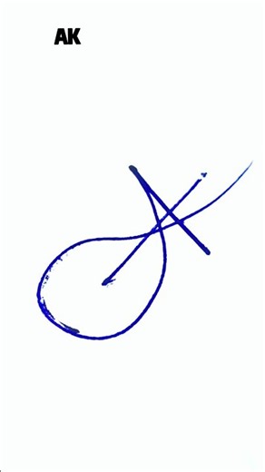 AK Name logo design. #Ak #logo #art #calligraphy #design #handwriting #howtomake #shorts #viral #Ak