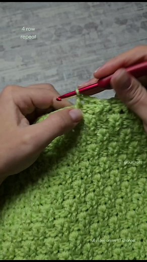 4 Row Repeat Wicker Crochet Pattern | FPDC/BPDC Stitches | Crochet Blanket | GutCrafts