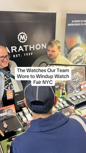 7.7K views · 149 reactions | Wrist checks from the field. Our team brought their favourites to NYC for the Windup Watch Fair. See what we were wearing and discover the full lineup: https://www.marathonwatch.com/collections/watches | Marathon Watch | Facebook