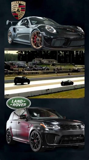 🔥Range Rover Sport SVR vs 700HP Porsche GT3 – Who Wins? 😱🏁