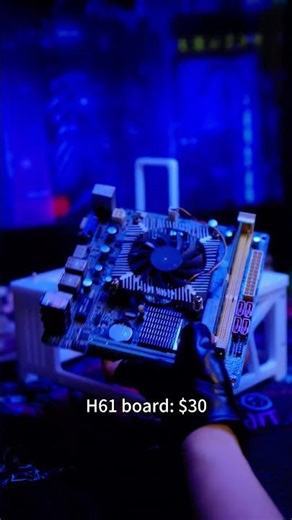 Ultra-Budget DIY NAS Server #diy #gaming #pcsettings #pcbuild #technology #techtok #minipcbuild #pc