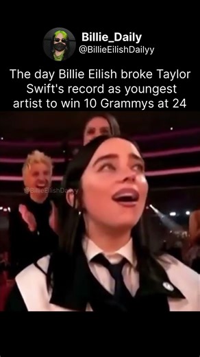 The day Billie Eilish broke Taylor Swift's record as youngest artist to win 10 Grammys at 24