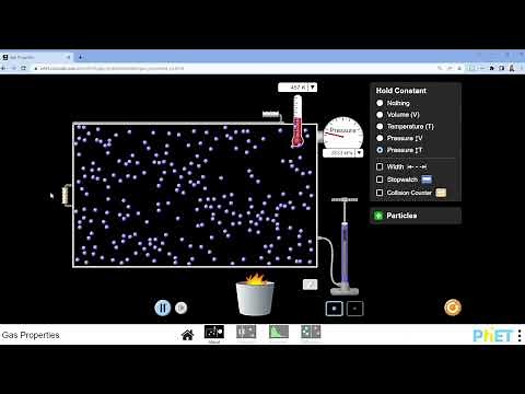 Ideal Gas Constant Pressure simulation