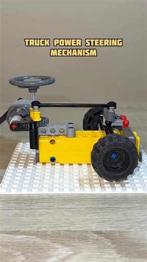 Truck Power Steering Mechanism #lego #legotechnic #mechanical #mechanism #creative #diyprojects #steering | Bricks Master Builders