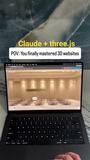 Claude Built This 3D Website in Minutes 🤯 | Claude + three.js