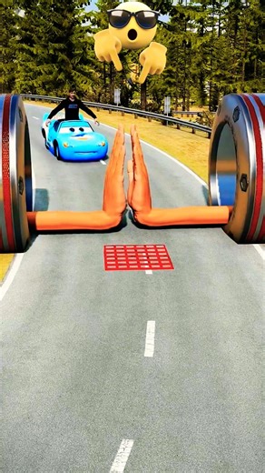 😱Can This Cute Car Survive the Deadly Spike Trap? | BeamNG.drive