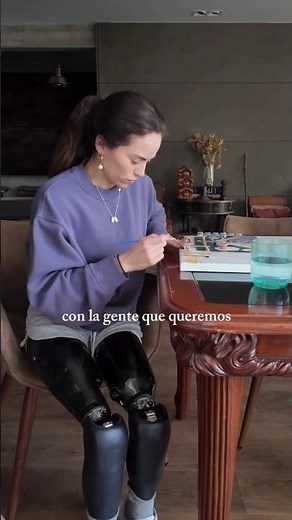 Beautiful Double Amputee Girl Painting Confidently on Prosthetic Legs #rehabilitation