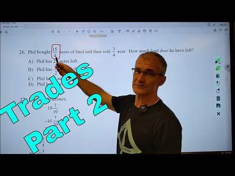 Practice Problems #2 to Prepare for Trades Math Test with Link