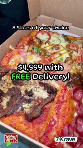 Kingston’s Best Pizza Deal: 8 Slices of your choice + FREE Delivery for $4,999 #pizza #pizzalover