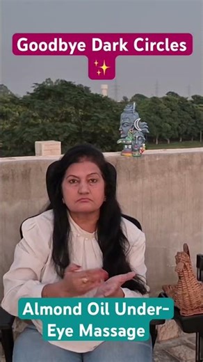 Erase Dark Circles with Almond Oil | Eye Massage for Puffy Eyes #shorts #ytshorts #chibeautyhub