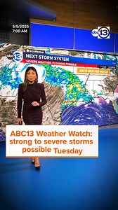 256K views · 1.4K reactions | Tuesday is an ABC13 Weather Watch Day because of the potential for strong to severe storms. A warm front will lift through Southeast Texas Tuesday afternoon, raising the potential for storms that could produce hail, damaging winds, and a few tornadoes. https://abc13.com/watch/live/ | ABC13 Houston | Facebook