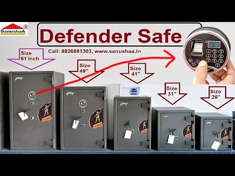 Strongest and High Secure Godrej Defender Safe Locker | Godrej Defender prime Safe | Biometric Lock