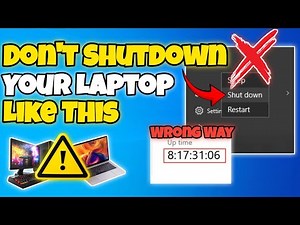 SHUTDOWN your PC like a PRO (2026) | How to Completely Shut Down Laptop/Computer Cpu Uptime to zero
