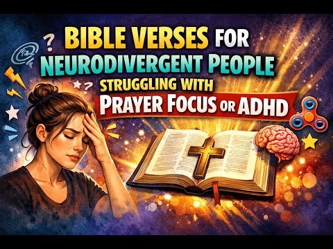 Bible verses for neurodivergent people struggling with prayer focus or ADHD
