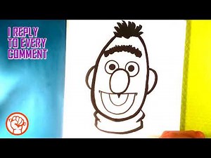 How to Draw Bert - Sesame Street - Easy Pictures to Draw