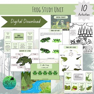 Frog Unit Study for Early Years Primary Grades Homeschool Activities for Learning About Frog Life Cycle and Adaptations for Nature School - Etsy Canada